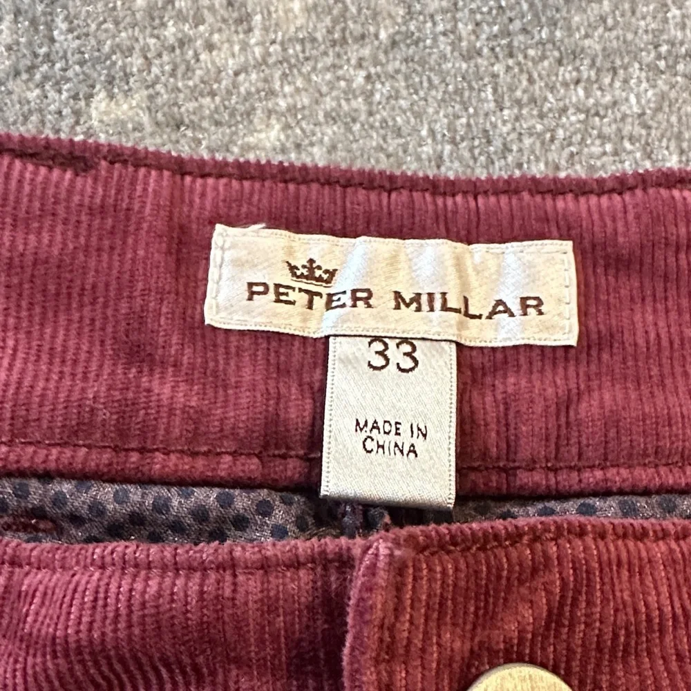Peter Millar burgundy Straight-Leg Pants men’s size 33